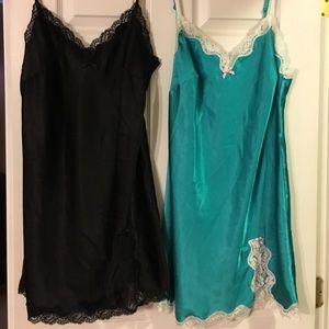 2 Victoria’s Secret satin chemises/nighties